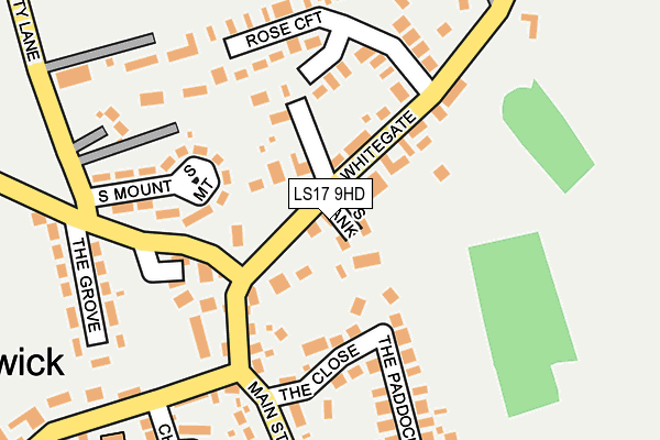 LS17 9HD map - OS OpenMap – Local (Ordnance Survey)