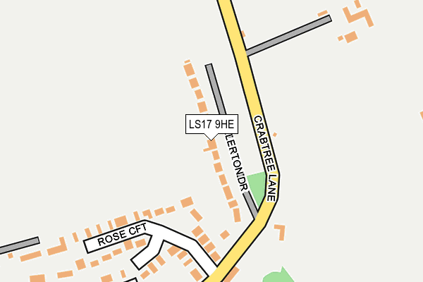 LS17 9HE map - OS OpenMap – Local (Ordnance Survey)