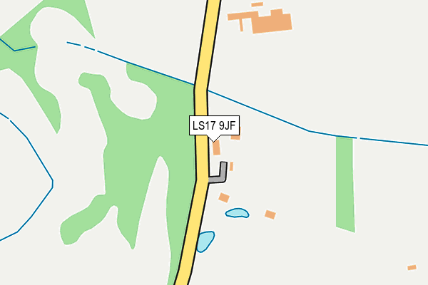 LS17 9JF map - OS OpenMap – Local (Ordnance Survey)