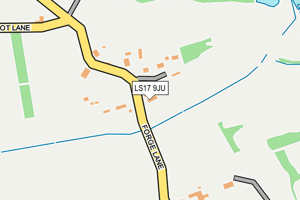 LS17 9JU map - OS OpenMap – Local (Ordnance Survey)