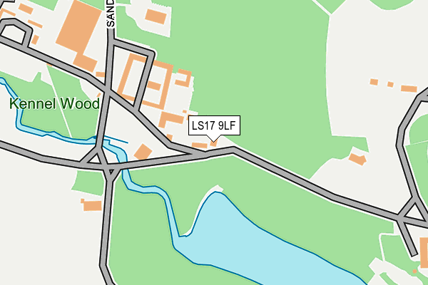 LS17 9LF map - OS OpenMap – Local (Ordnance Survey)