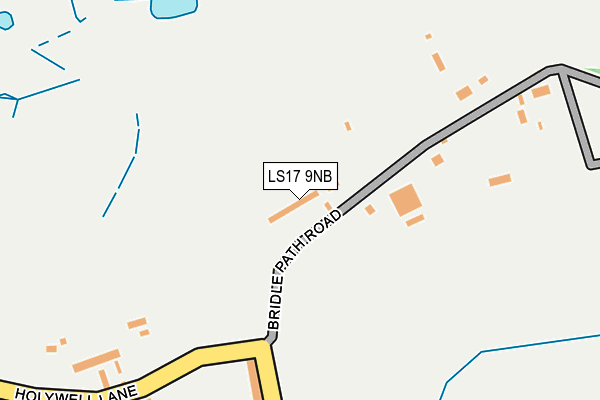 LS17 9NB map - OS OpenMap – Local (Ordnance Survey)