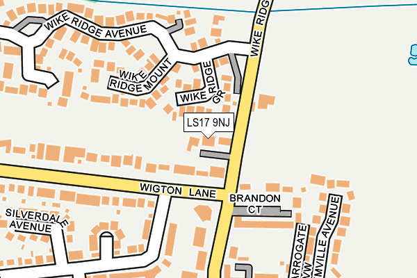 LS17 9NJ map - OS OpenMap – Local (Ordnance Survey)