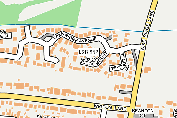 LS17 9NP map - OS OpenMap – Local (Ordnance Survey)