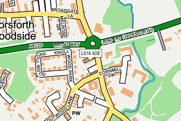 LS18 4DE map - OS OpenMap – Local (Ordnance Survey)