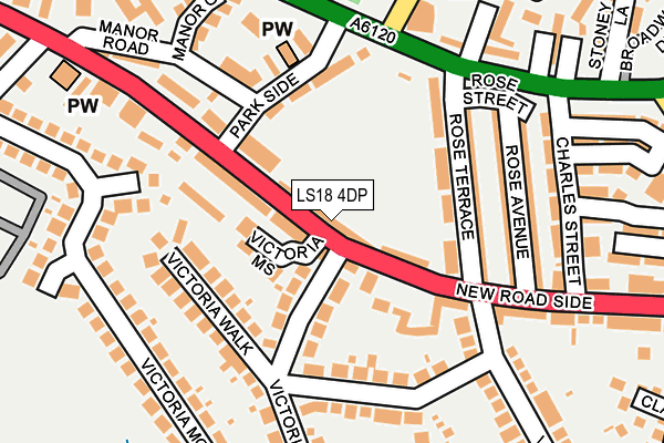 LS18 4DP map - OS OpenMap – Local (Ordnance Survey)