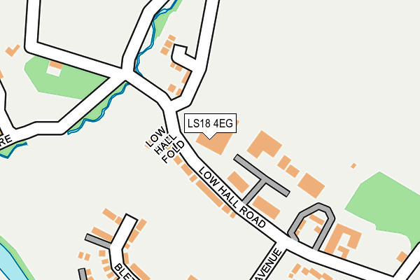 LS18 4EG map - OS OpenMap – Local (Ordnance Survey)