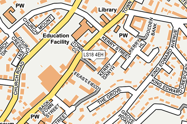 LS18 4EH map - OS OpenMap – Local (Ordnance Survey)