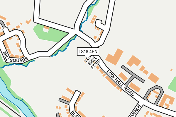 LS18 4FN map - OS OpenMap – Local (Ordnance Survey)
