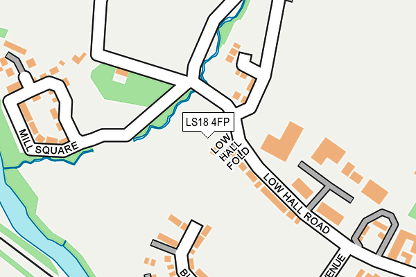 LS18 4FP map - OS OpenMap – Local (Ordnance Survey)