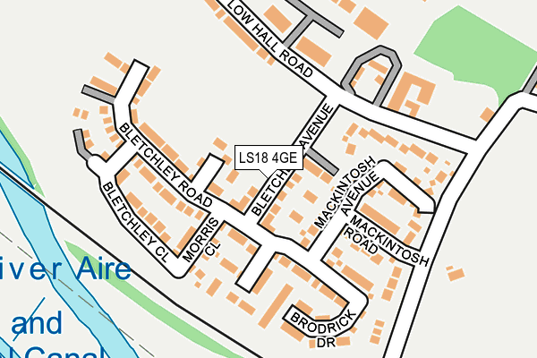 LS18 4GE map - OS OpenMap – Local (Ordnance Survey)