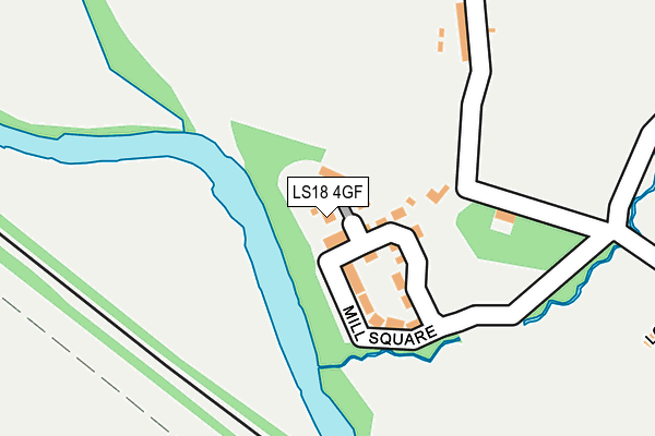 LS18 4GF map - OS OpenMap – Local (Ordnance Survey)