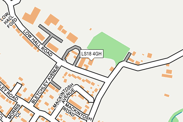 LS18 4GH map - OS OpenMap – Local (Ordnance Survey)