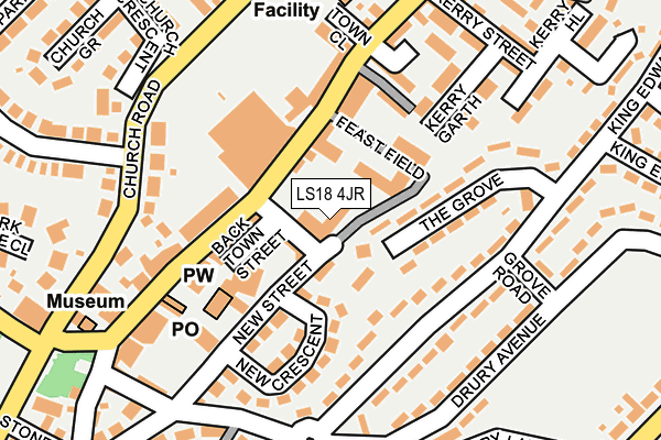 Map of GROVE COURT (LEEDS) MAINTENANCE LIMITED at local scale