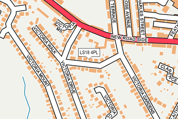 LS18 4PL map - OS OpenMap – Local (Ordnance Survey)