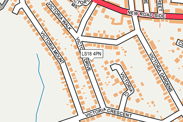 LS18 4PN map - OS OpenMap – Local (Ordnance Survey)