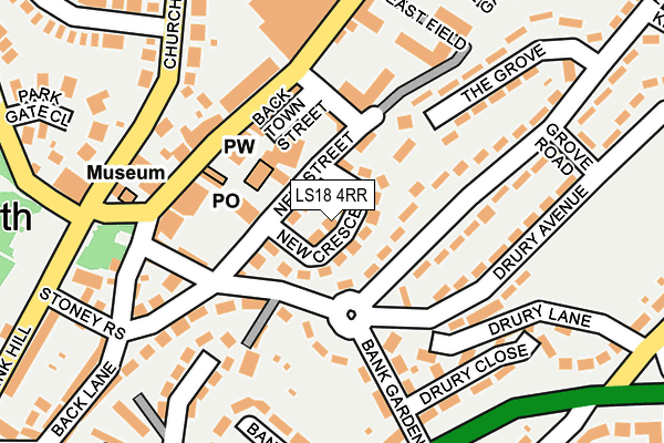 LS18 4RR map - OS OpenMap – Local (Ordnance Survey)