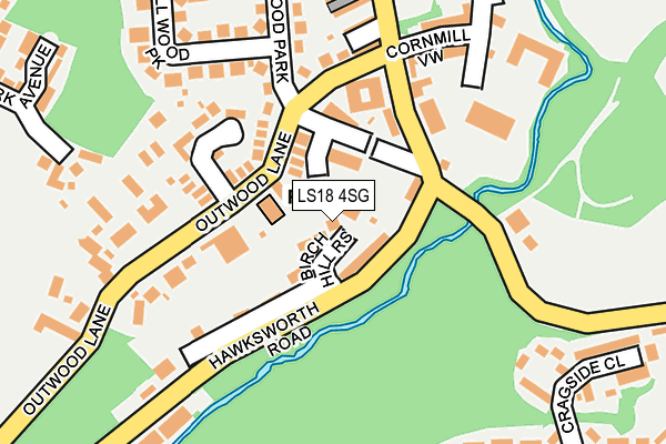 LS18 4SG map - OS OpenMap – Local (Ordnance Survey)