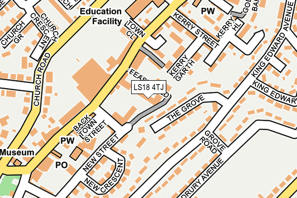 Map of STAMFORD ROOMS LIMITED at local scale