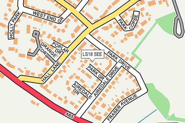 LS18 5EE map - OS OpenMap – Local (Ordnance Survey)