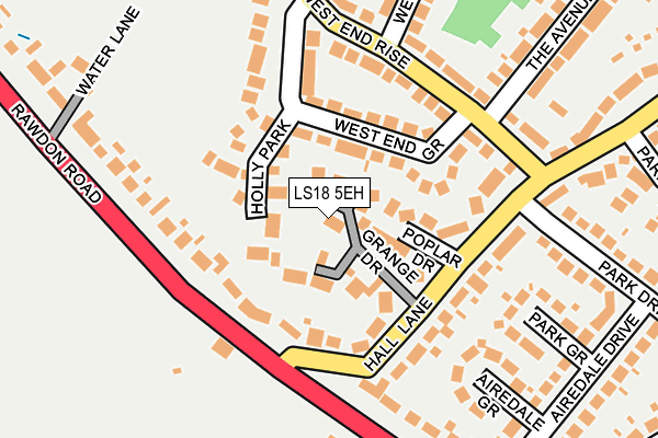 LS18 5EH map - OS OpenMap – Local (Ordnance Survey)