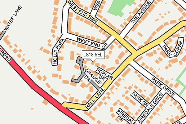 LS18 5EL map - OS OpenMap – Local (Ordnance Survey)