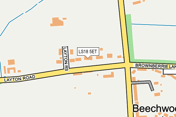 LS18 5ET map - OS OpenMap – Local (Ordnance Survey)