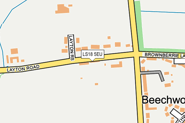 LS18 5EU map - OS OpenMap – Local (Ordnance Survey)