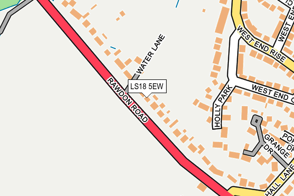 LS18 5EW map - OS OpenMap – Local (Ordnance Survey)