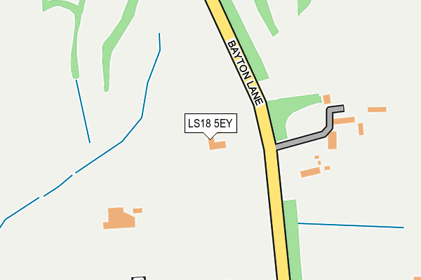 LS18 5EY map - OS OpenMap – Local (Ordnance Survey)