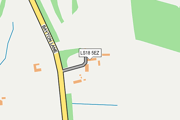 LS18 5EZ map - OS OpenMap – Local (Ordnance Survey)