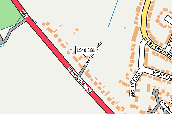 LS18 5GL map - OS OpenMap – Local (Ordnance Survey)