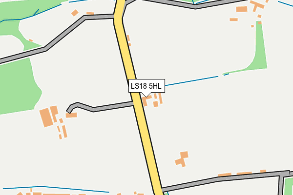 LS18 5HL map - OS OpenMap – Local (Ordnance Survey)
