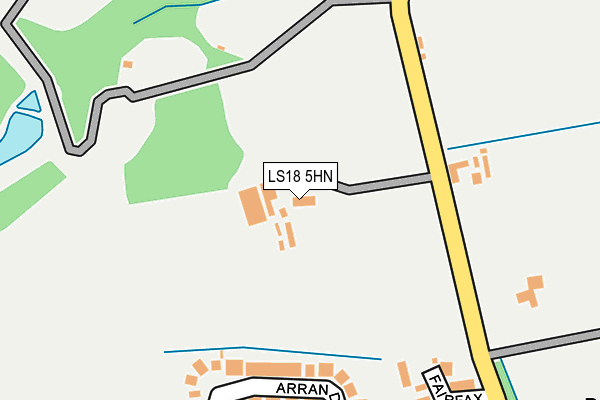 LS18 5HN map - OS OpenMap – Local (Ordnance Survey)