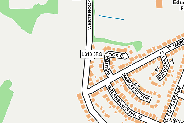 LS18 5RG map - OS OpenMap – Local (Ordnance Survey)