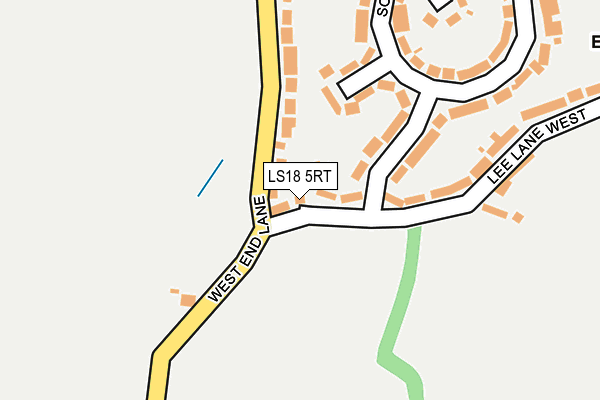 LS18 5RT map - OS OpenMap – Local (Ordnance Survey)