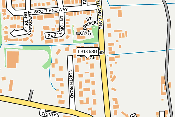 LS18 5SG map - OS OpenMap – Local (Ordnance Survey)