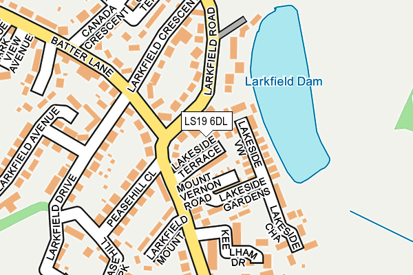 LS19 6DL map - OS OpenMap – Local (Ordnance Survey)