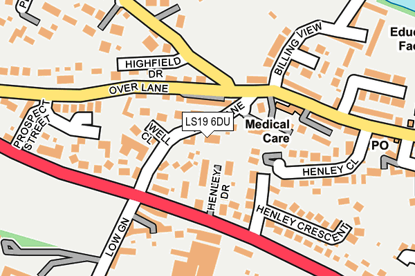 LS19 6DU map - OS OpenMap – Local (Ordnance Survey)