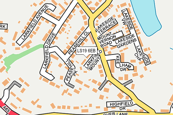 LS19 6EB map - OS OpenMap – Local (Ordnance Survey)