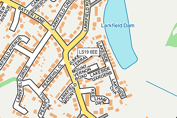 LS19 6EE map - OS OpenMap – Local (Ordnance Survey)