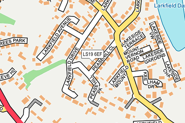 LS19 6EF map - OS OpenMap – Local (Ordnance Survey)