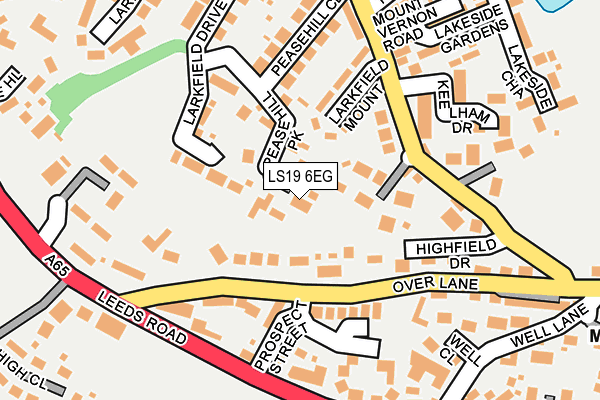 LS19 6EG map - OS OpenMap – Local (Ordnance Survey)