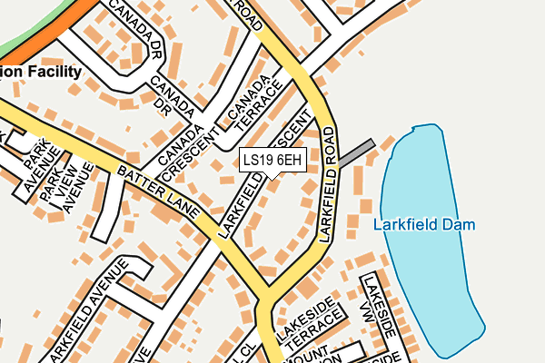 LS19 6EH map - OS OpenMap – Local (Ordnance Survey)