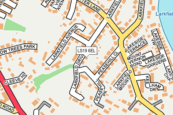 LS19 6EL map - OS OpenMap – Local (Ordnance Survey)