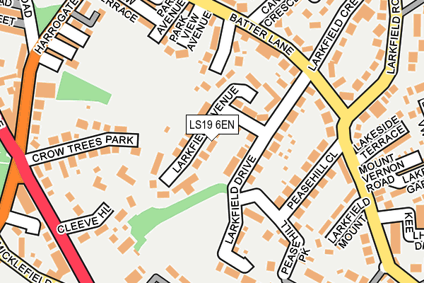 LS19 6EN map - OS OpenMap – Local (Ordnance Survey)