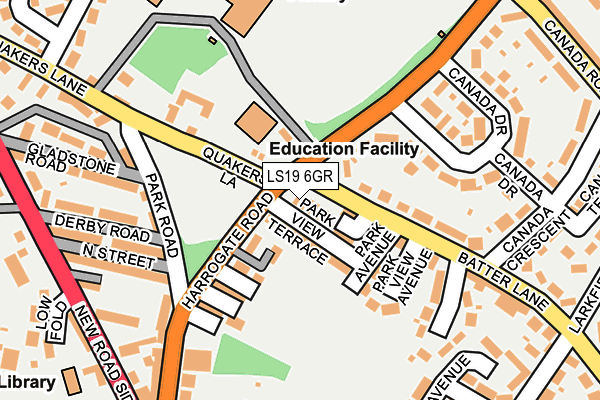 LS19 6GR map - OS OpenMap – Local (Ordnance Survey)