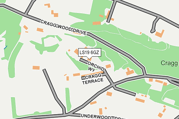 LS19 6GZ map - OS OpenMap – Local (Ordnance Survey)