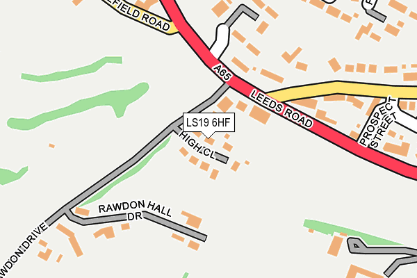 LS19 6HF map - OS OpenMap – Local (Ordnance Survey)