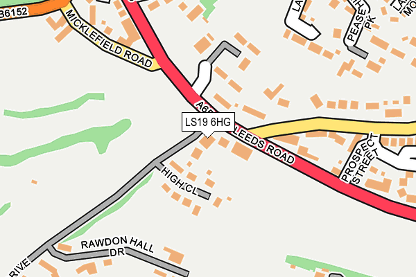 LS19 6HG map - OS OpenMap – Local (Ordnance Survey)